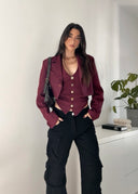 GILET aesthetic BURGUNDY