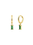 Colors Baguette Silver 925 Hoops