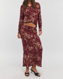 Gonna CO-ORD BURGUNDY