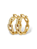 SHINY CHAIN MAXI hoops.