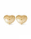 RIBBED HEART earrings