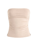 SLEEVELESS top LIGHT BEIGE