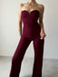 LOLA jumpsuit BURGUNDY