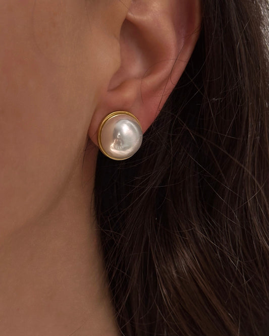 PEARL CLIP small earrings