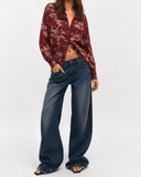 Camicia CO-ORD BURGUNDY