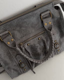 AMY BAG vera pelle GRAY